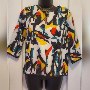 Printed pattern blouse